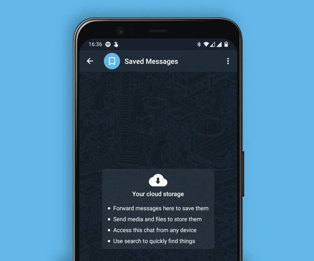Saved Messages in Telegram