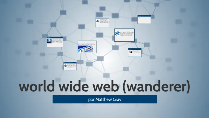 Wanderer search engine